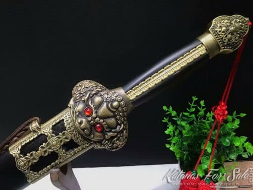 1095 Folded Carbon Steel Chinese Jian Sword - Image 2