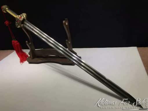 1095 Folded Carbon Steel Chinese Jian Sword - Image 4