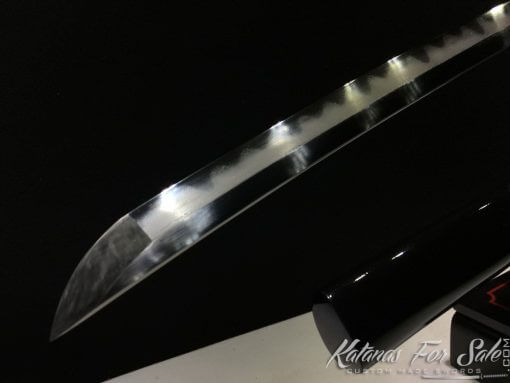 Functional Katana T10 Folded Clay Tempered Steel with Feather Hadori Polish - Image 23