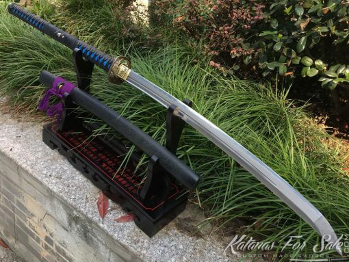Japanese Nagamaki T10 Folded Clay Tempered Steel with Hadori Polish - Image 14