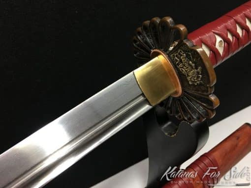 Handmade Tanto 1095 Folded Carbon Steel (Matching Set with the Nagamaki AAA342) - Image 2