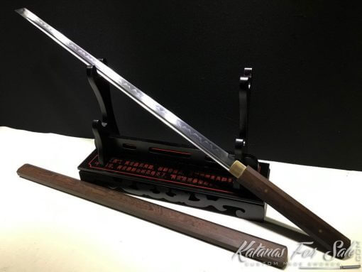 Shirasaya Ninjato T10 Clay Tempered Steel Kiriha Zukuri Kissaki - Image 3
