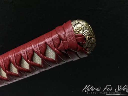 Handmade Tanto 1095 Folded Carbon Steel (Matching Set with the Nagamaki AAA342) - Image 3