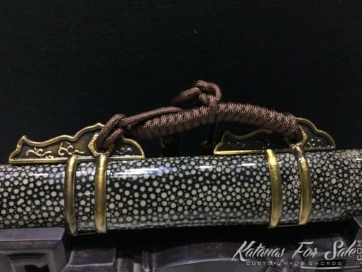 Straight Tanto blade T10 Folded Clay Tempered Steel with Kiriha Zukuri Kissaki - Image 17