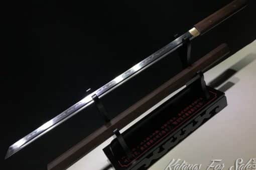 Shirasaya Ninjato T10 Clay Tempered Steel Kiriha Zukuri Kissaki