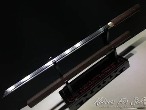 Shirasaya Ninjato T10 Clay Tempered Steel Kiriha Zukuri Kissaki