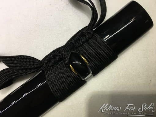 Hand Made Katana T10 Folded Clay Tempered Steel with Hadori Polish - Image 9