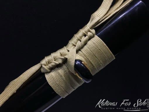 Functional Katana T10 Folded Clay Tempered Steel with Feather Hadori Polish - Image 19