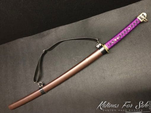 Samurai Katana 1060 Carbon Steel with Blue Acid Dye - Image 5