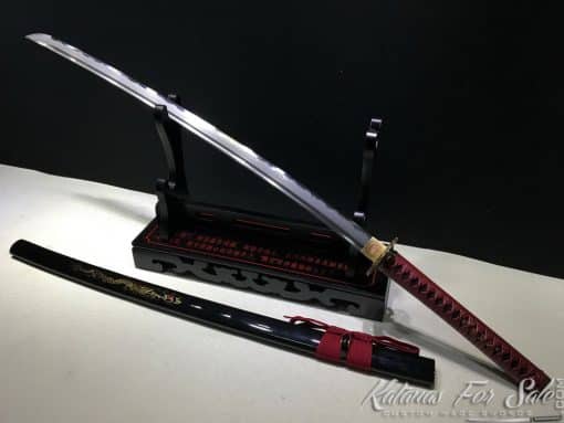 Katana sword T10 Clay Tempered Steel with Round Hamon and Hadori Polish - Image 5