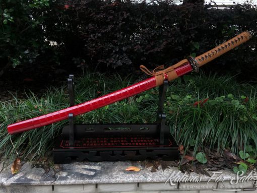 Tactical Katana T10 Folded Clay Tempered Steel - Image 5
