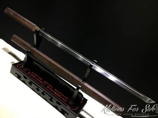 Shirasaya Ninjato T10 Clay Tempered Steel Kiriha Zukuri Kissaki - Image 4