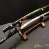 Japanese Katana sword Folded Clay Tempered Tamahagane Steel with Hadori Polish