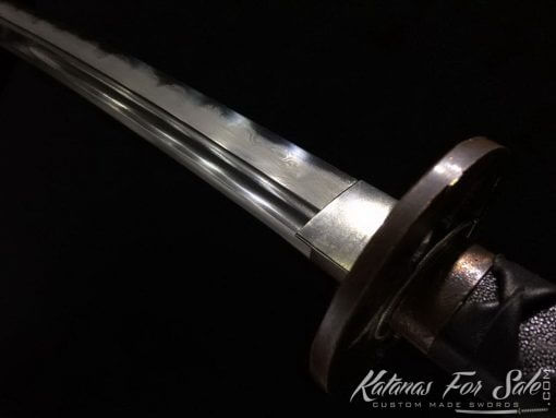 Japanese Wakizashi T10 Folded Clay Tempered Steel with Hadori Polish - Image 14