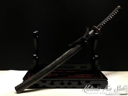 Duo Katana and Wakizashi Sword Set T10 Folded Clay Tempered Steel with Hadori Polish - Image 5
