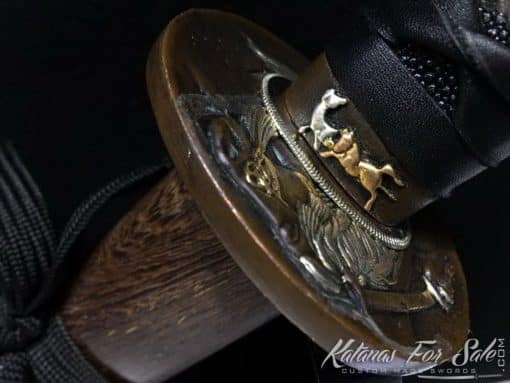 Japanese Wakizashi T10 Folded Clay Tempered Steel with Hadori Polish - Image 13