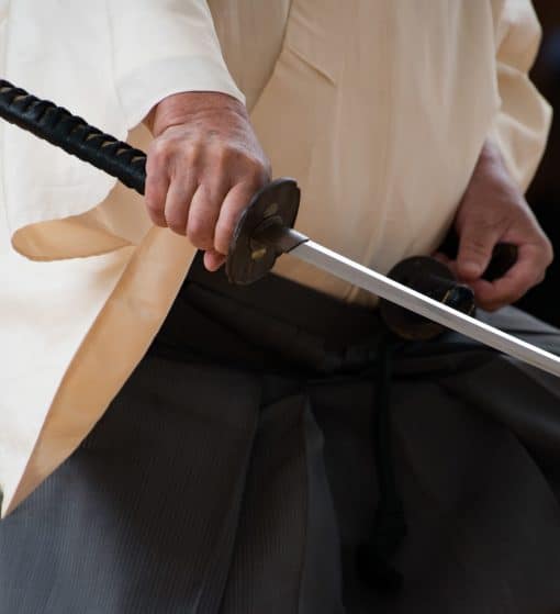 Samurai with katana