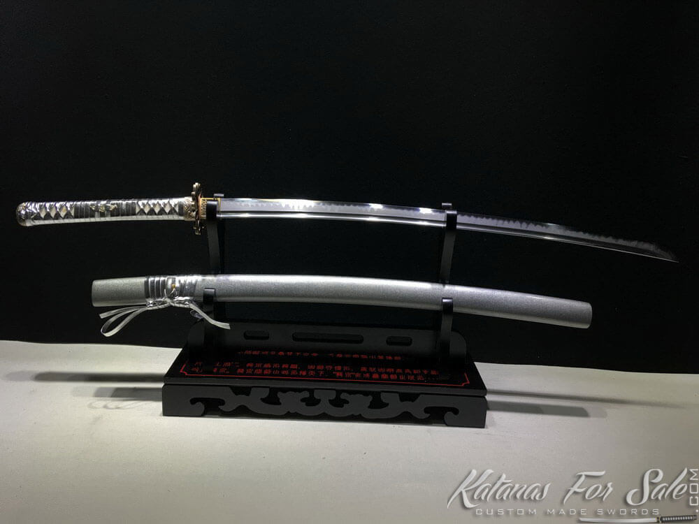 Katana with hadori polish