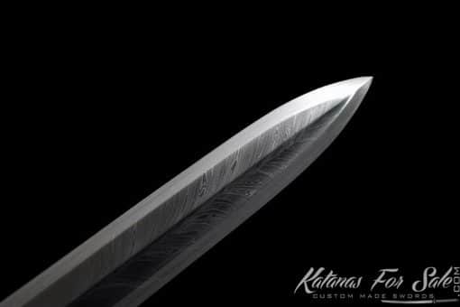 Limited Edition Chinese Jian Sword T10 Folded Steel with Special Feather Pattern - Image 6