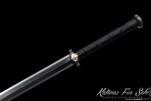 Limited Edition Chinese Jian Sword T10 Folded Steel with Special Feather Pattern - Image 10