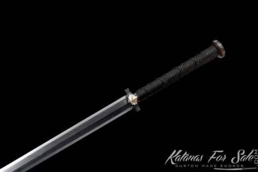 Limited Edition Chinese Jian Sword T10 Folded Steel with Special Feather Pattern - Image 14