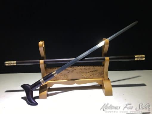 Sword Cane Blade 1095 Folded Carbon Steel - Image 7