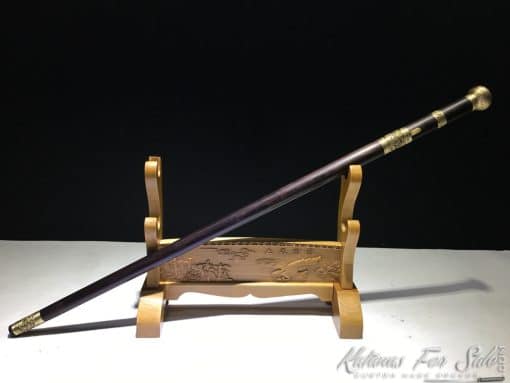 Handmade Sword Cane 1095 Folded Carbon Steel - Image 4
