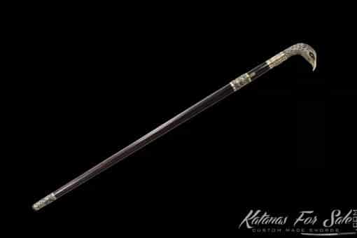 Eagle Sword Cane 1095 Folded Carbon Steel - Image 9