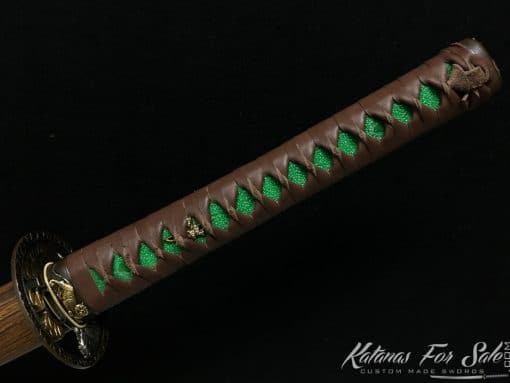 Samurai Katana T10 Folded Clay Tempered Steel with Hadori Polish & Red Acid Dye - Image 4