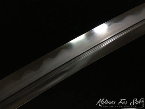 Wakizashi T10 Folded Clay Tempered Steel with Hadori Polish and Kiriha Zukuri Kissaki - Image 9