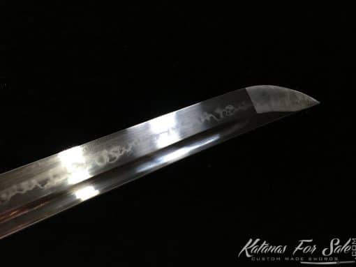 Custom Size Katana Samurai Sword T10 Clay Tempered Steel with Choji Hamon - Image 2