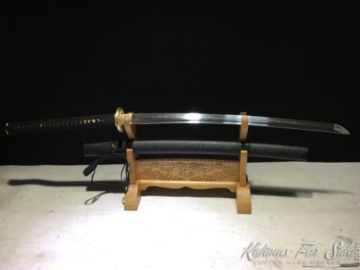 Custom Size Katana Samurai Sword T10 Clay Tempered Steel with Choji Hamon - Image 3