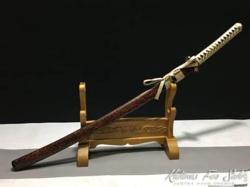 Hand Made Katana T10 Folded Clay Tempered Steel with Hadori Polish and Kiriha Zukuri Kissaki - Image 9