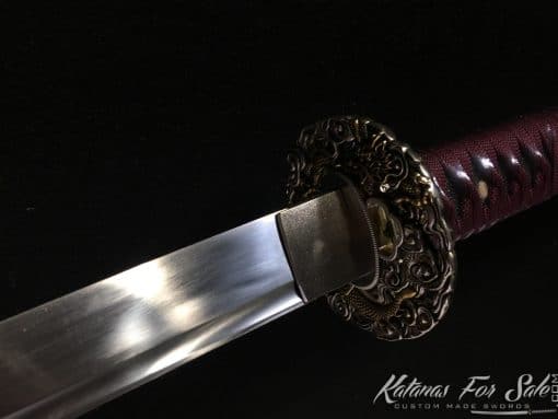 Katana 9260 Spring Steel with Gloss Black Saya - Image 2
