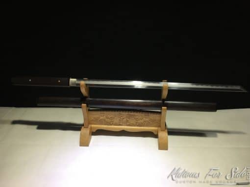 Shirasaya Katana T10 Folded Clay Tempered Steel with Hadori Polish and Kiriha Zukuri Kissaki - Image 2