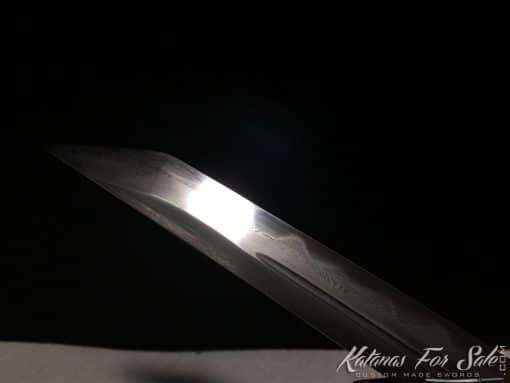 Shirasaya Tanto T10 Folded Clay Tempered Steel with Kiriha Zukuri Kissaki - Image 3
