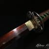 Samurai Katana T10 Folded Clay Tempered Steel with Hadori Polish & Red Acid Dye