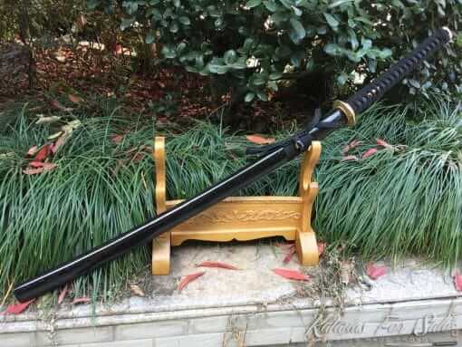 Japanese Katana Sword T10 Folded Clay Tempered Steel with Hadori Polish - Image 5