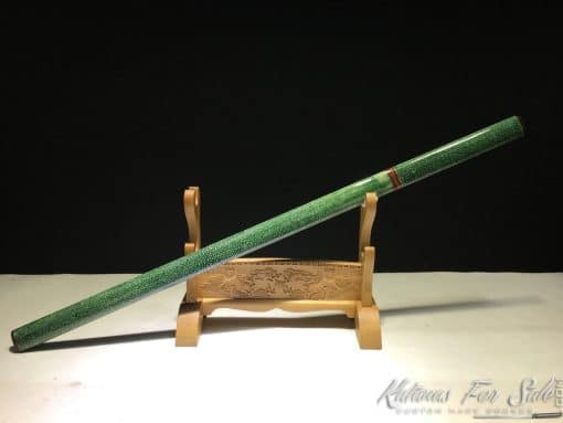 Shirasaya Ninja sword T10 Clay Tempered Steel with Kiriha Zukuri Kissaki - Image 2