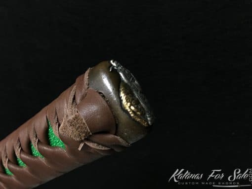Samurai Katana T10 Folded Clay Tempered Steel with Hadori Polish & Red Acid Dye - Image 6