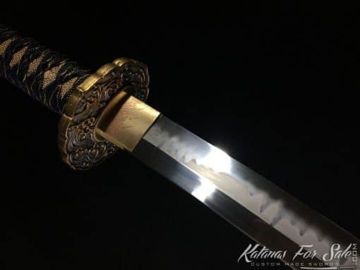 Hand Forged Katana T10 Clay Tempered Steel with Hadori Polish - Image 3