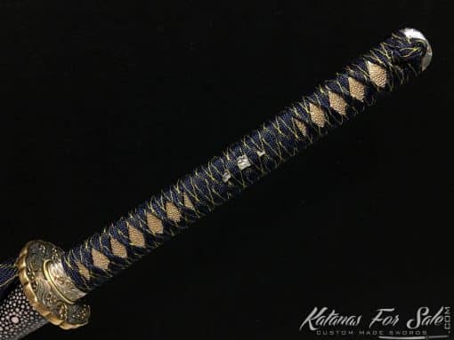 Hand Forged Katana T10 Clay Tempered Steel with Hadori Polish - Image 4