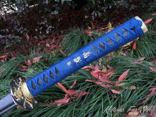 Japanese Samurai Katana 1060 Carbon Steel with Black Acid Dye - Image 4