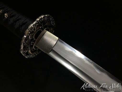 Katana Sword T10 Folded Clay Tempered Steel with Feather Hadori Polish - Image 5