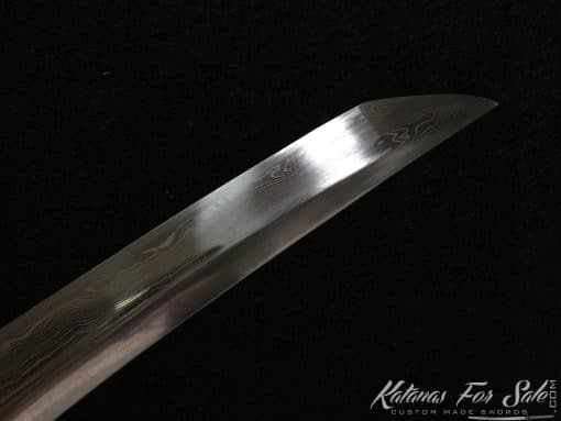 Tanto 1095 Folded Steel with Kiriha Zukuri Kissaki - Image 4