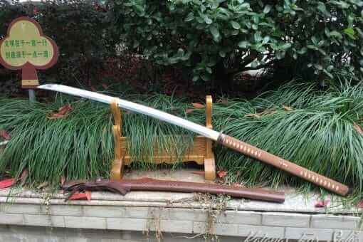 Japanese Nagamaki T10 Folded Clay Tempered Steel