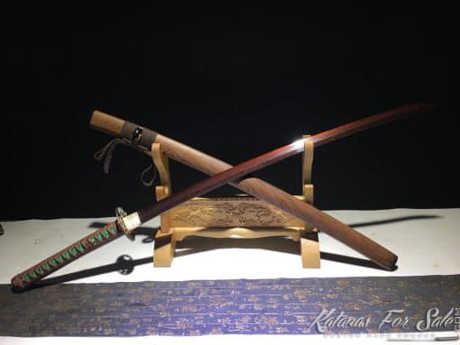 Hand-Made-Samurai-Japanese-Katana-Red-Acid-Blade