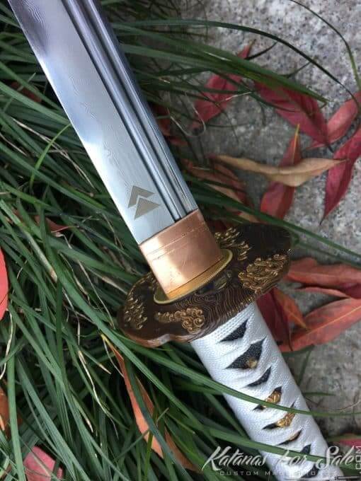 Samurai Katana Sword T10 Folded Clay Tempered Steel with Hadori Polish - Image 9