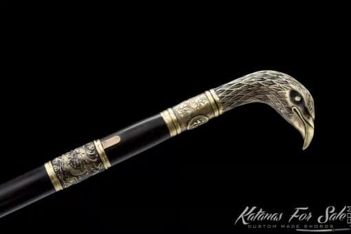 Eagle Sword Cane 1095 Folded Carbon Steel - Image 4