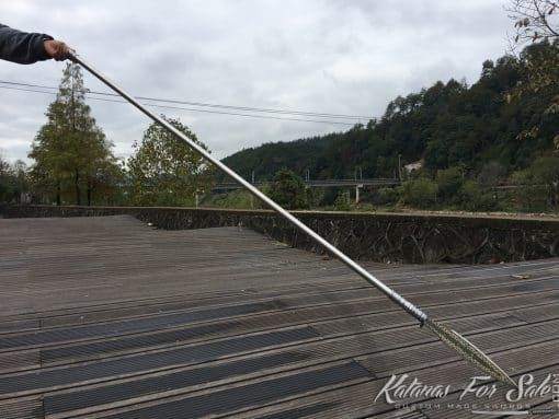 Gold Chain Spear 1095 Carbon Steel - Image 3